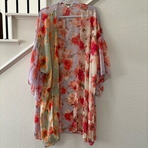 NWOT Haptics Floral Cardigan